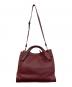 GIANNI CHIARINI (ジャンニ キアリーニ) 2WAYバッグ ワインレッド：5000円