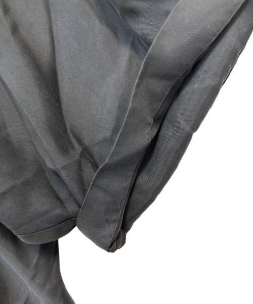 ssstein（シュタイン）ssstein (シュタイン) Cupro Twill Oversized Open Collar S/S Shirt ブラック サイズ:Sの古着・服飾アイテム