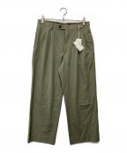 AURALEEオーラリー）の古着「ULTRA FINE TROPICAL WOOL TWO-TUCK SLACKS」｜オリーブ