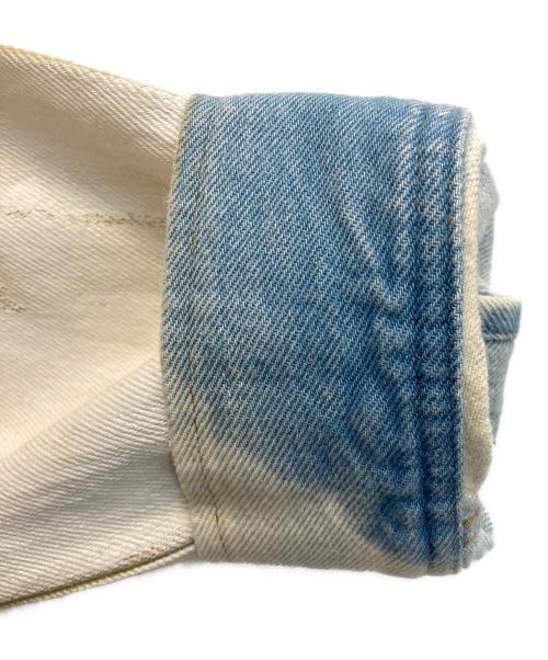 DIESEL（ディーゼル）DIESEL (ディーゼル) D-BARCY ペンキ加工 デニムジャケット ホワイト サイズ:Mの古着・服飾アイテム