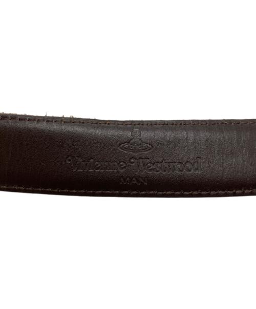 Vivienne Westwood man（ヴィヴィアン ウェストウッド マン）Vivienne Westwood man (ヴィヴィアン ウェストウッド マン) レザーベルト ブラウンの古着・服飾アイテム