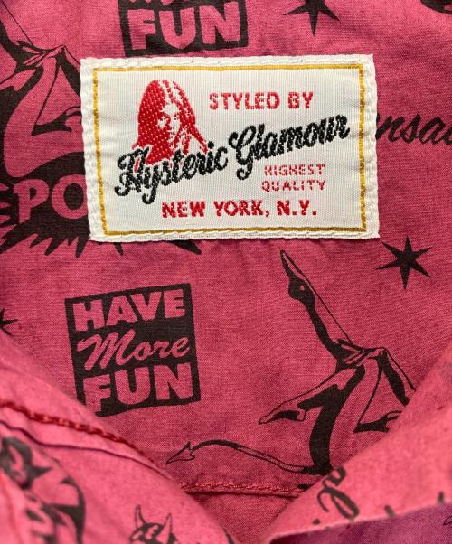 Hysteric Glamour（ヒステリックグラマー）Hysteric Glamour (ヒステリックグラマー) ヒスガール パターンシャツ パープル サイズ:Freeの古着・服飾アイテム