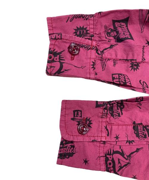 Hysteric Glamour（ヒステリックグラマー）Hysteric Glamour (ヒステリックグラマー) ヒスガール パターンシャツ パープル サイズ:Freeの古着・服飾アイテム
