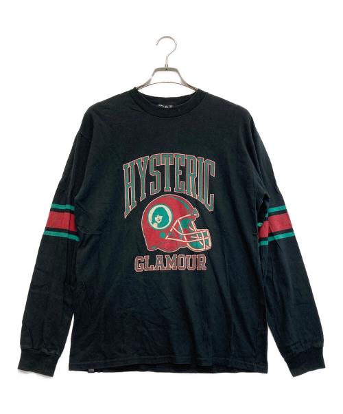 Hysteric Glamour（ヒステリックグラマー）Hysteric Glamour (ヒステリックグラマー) プリントカットソー ブラック サイズ:Mの古着・服飾アイテム
