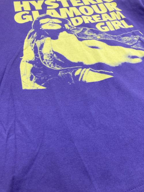 Hysteric Glamour（ヒステリックグラマー）Hysteric Glamour (ヒステリックグラマー) ヒスガールプリントTシャツ パープル サイズ:FREEの古着・服飾アイテム