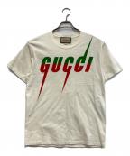 GUCCIグッチ）の古着「ロゴTシャツ」｜ホワイト