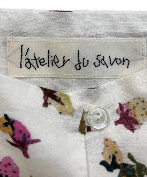 l'atelier du savon（アトリエドゥサボン）l'atelier du savon (アトリエドゥサボン) ちぎりいちごプリントチュニックキャミ ホワイト サイズ:FREEの古着・服飾アイテム