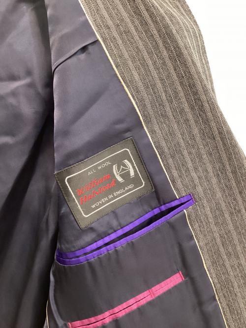 Paul Smith COLLECTION（ポールスミス コレクション）Paul Smith COLLECTION (ポールスミス コレクション) ストライプセットアップスーツ グレー サイズ:Lの古着・服飾アイテム