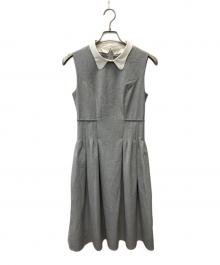 FOXEY NEWYORK（フォクシーニューヨーク）の古着「ノースリーブワンピース」｜グレー