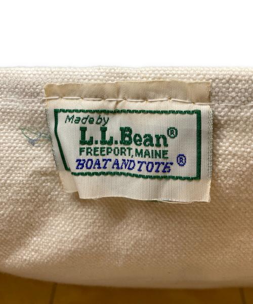 L.L.Bean（エルエルビーン）L.L.Bean (エルエルビーン) 80-90s ボート・アンド・ビッグトートバッグ ホワイト×レッドの古着・服飾アイテム