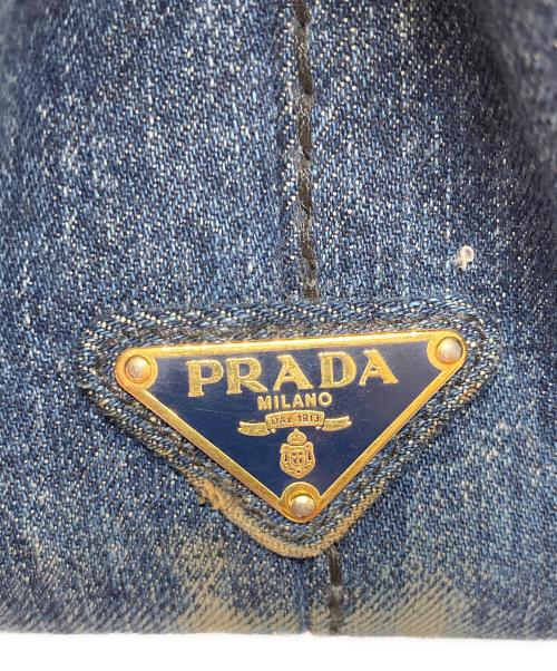 PRADA（プラダ）PRADA (プラダ) カナパ デニムトートバッグ インディゴの古着・服飾アイテム