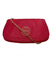 TORY BURCH（トリーバーチ）の古着「アマンダロゴ ショルダーバッグ」｜ピンク
