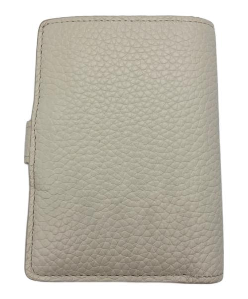LOUIS VUITTON（ルイ ヴィトン）LOUIS VUITTON (ルイ ヴィトン) LV ヴェルティカル ウォレット コンパクト 二つ折り財布 ホワイト×オレンジの古着・服飾アイテム