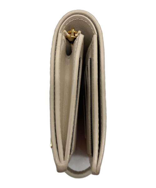 LOUIS VUITTON（ルイ ヴィトン）LOUIS VUITTON (ルイ ヴィトン) LV ヴェルティカル ウォレット コンパクト 二つ折り財布 ホワイト×オレンジの古着・服飾アイテム