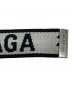 中古・古着 BALENCIAGA (バレンシアガ) Dリング スライダーベルト（D RING BELT 35） ブラック×ホワイト：25000円