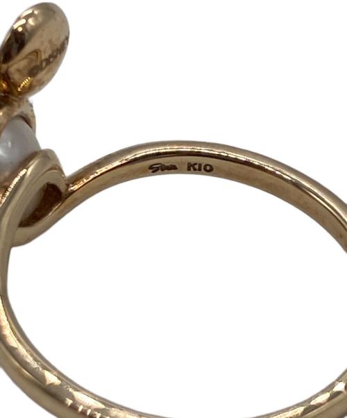 DISNEY（ディズニ―）Disney (ディズニ―) STAR JEWELRY (スタージュエリー) コラボ パール・K10 リング サイズ:13の古着・服飾アイテム