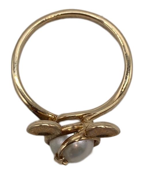 DISNEY（ディズニ―）Disney (ディズニ―) STAR JEWELRY (スタージュエリー) コラボ パール・K10 リング サイズ:13の古着・服飾アイテム