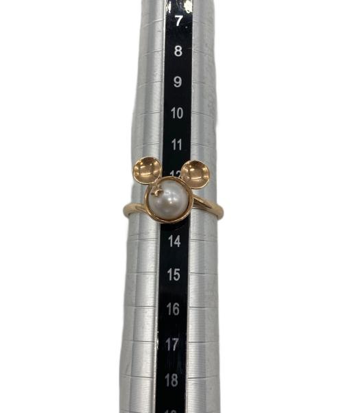 DISNEY（ディズニ―）Disney (ディズニ―) STAR JEWELRY (スタージュエリー) コラボ パール・K10 リング サイズ:13の古着・服飾アイテム