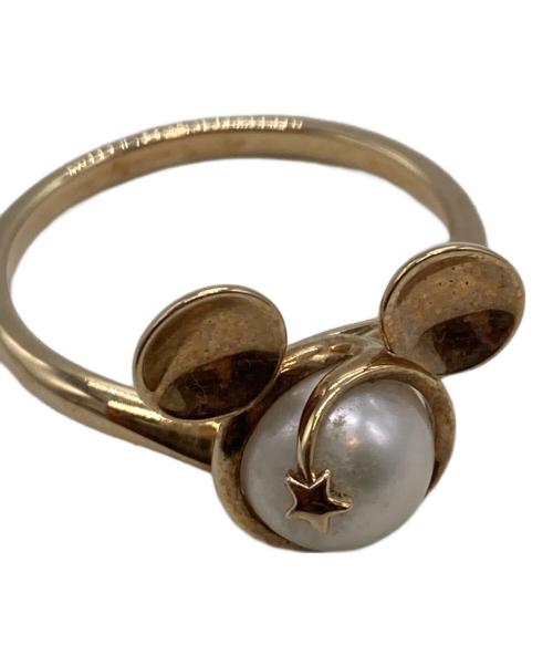 DISNEY（ディズニ―）Disney (ディズニ―) STAR JEWELRY (スタージュエリー) コラボ パール・K10 リング サイズ:13の古着・服飾アイテム