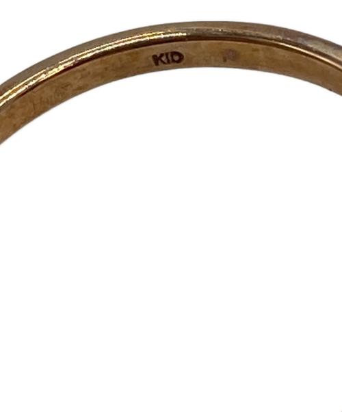 NO BRAND（ノーブランド）NO BRAND (ノーブランド) K10/パールリング ホワイト×ゴールド サイズ:13の古着・服飾アイテム