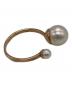 NO BRAND (ノーブランド) K10/パールリング ホワイト×ゴールド サイズ:13：13000円