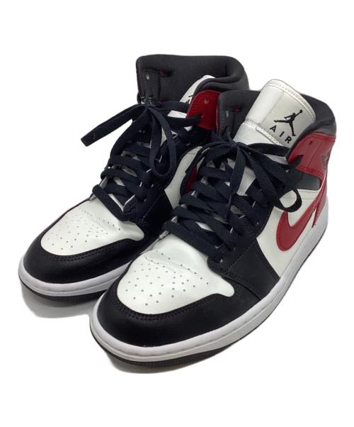 NIKE（ナイキ）NIKE (ナイキ) Air Jordan 1 Mid/エアジョーダン1ミッド レッド×ブラック サイズ:25の古着・服飾アイテム