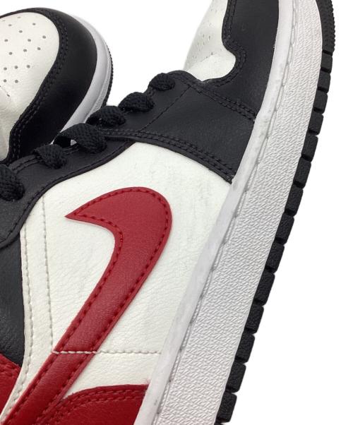 NIKE（ナイキ）NIKE (ナイキ) Air Jordan 1 Mid/エアジョーダン1ミッド レッド×ブラック サイズ:25の古着・服飾アイテム