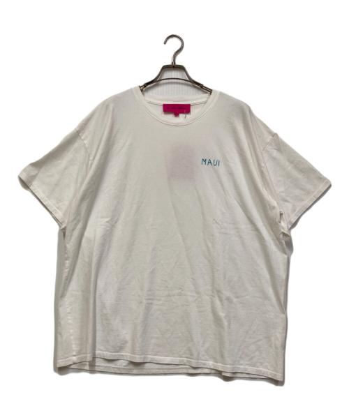 The Elder Statesman（エルダーステイツマン）The Elder Statesman (エルダーステイツマン) 別注ワンポイントtシャツ ホワイト サイズ:xl 未使用品の古着・服飾アイテム