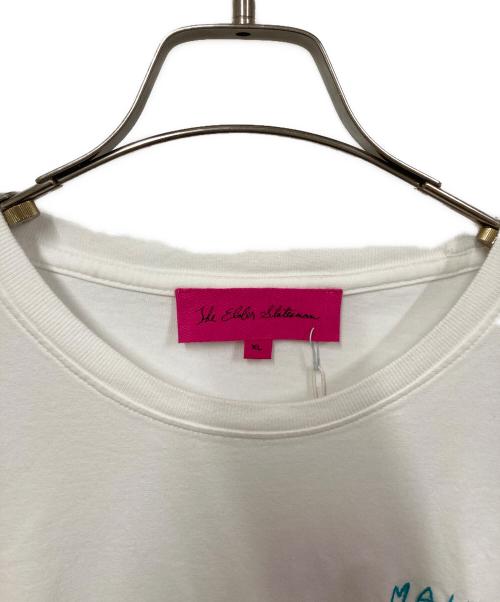 The Elder Statesman（エルダーステイツマン）The Elder Statesman (エルダーステイツマン) 別注ワンポイントtシャツ ホワイト サイズ:xl 未使用品の古着・服飾アイテム