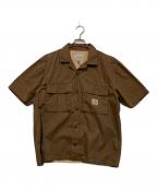 CarHarttカーハート）の古着「S/S WYNTON SHIRT /ショートスリーブウィントンシャツ」｜ブラウン