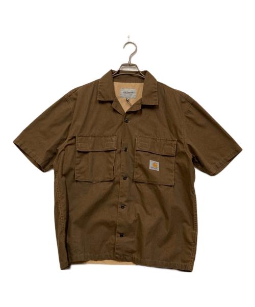 CarHartt（カーハート）CarHartt (カーハート) S/S WYNTON SHIRT /ショートスリーブウィントンシャツ ブラウン サイズ:L 未使用品の古着・服飾アイテム