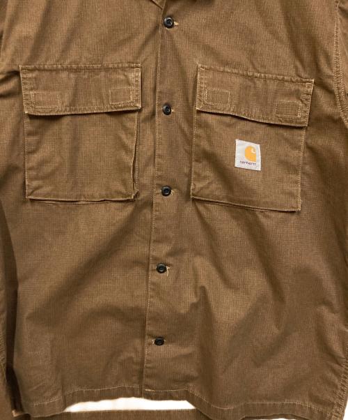 CarHartt（カーハート）CarHartt (カーハート) S/S WYNTON SHIRT /ショートスリーブウィントンシャツ ブラウン サイズ:L 未使用品の古着・服飾アイテム