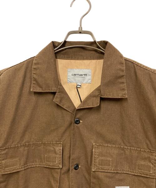 CarHartt（カーハート）CarHartt (カーハート) S/S WYNTON SHIRT /ショートスリーブウィントンシャツ ブラウン サイズ:L 未使用品の古着・服飾アイテム