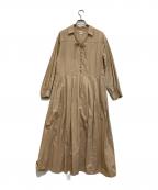 Ron Hermanロンハーマン）の古着「タック長袖ワンピース」｜ブラウン
