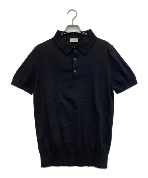 MONCLER（モンクレール）MONCLER (モンクレール) POLO TRICOT ポロシャツ ブラック サイズ:Mの古着・服飾アイテム