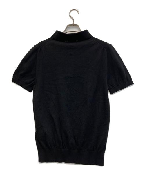MONCLER（モンクレール）MONCLER (モンクレール) POLO TRICOT ポロシャツ ブラック サイズ:Mの古着・服飾アイテム