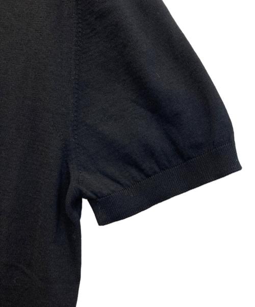 MONCLER（モンクレール）MONCLER (モンクレール) POLO TRICOT ポロシャツ ブラック サイズ:Mの古着・服飾アイテム