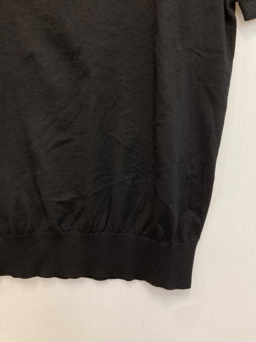 MONCLER（モンクレール）MONCLER (モンクレール) POLO TRICOT ポロシャツ ブラック サイズ:Mの古着・服飾アイテム
