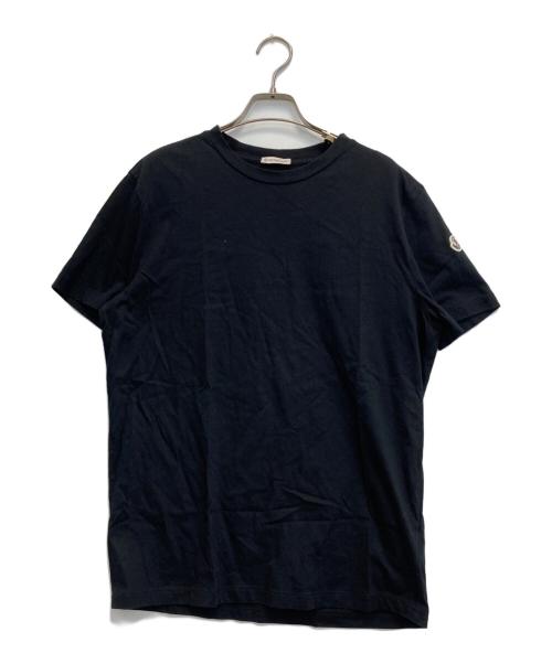 MONCLER（モンクレール）MONCLER (モンクレール) MAGLIA T SHIRT/ワッペンロゴtシャツ ブラック サイズ:Lの古着・服飾アイテム