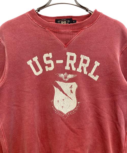 RRL（ダブルアールエル）RRL (ダブルアールエル) ダメージ加工スウェット レッド サイズ:XSの古着・服飾アイテム