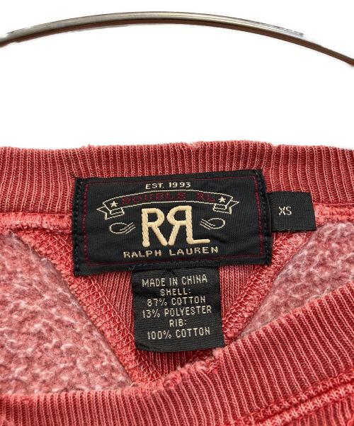 RRL（ダブルアールエル）RRL (ダブルアールエル) ダメージ加工スウェット レッド サイズ:XSの古着・服飾アイテム
