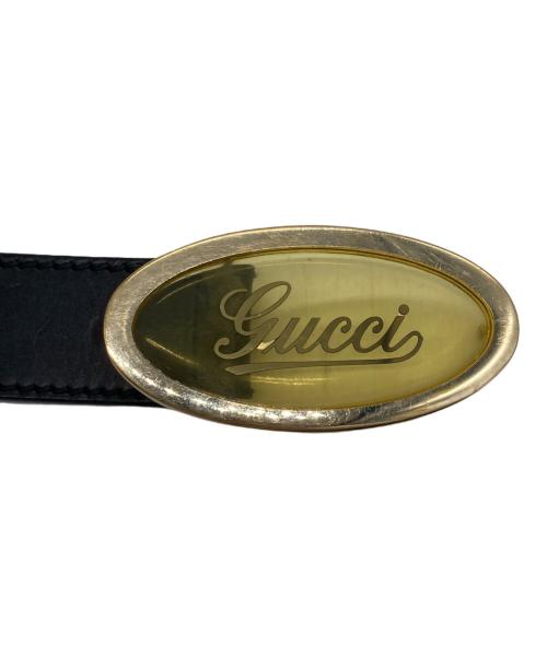 GUCCI（グッチ）GUCCI (グッチ) ロゴバックルベルト ブラックの古着・服飾アイテム