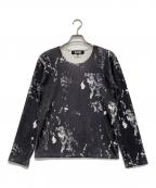 BLACK COMME des GARCONSブラックコムデギャルソン）の古着「リブ柄カットソー」｜ブラック