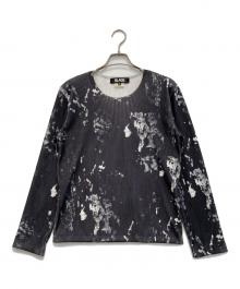 BLACK COMME des GARCONS（ブラックコムデギャルソン）の古着「リブ柄カットソー」｜ブラック
