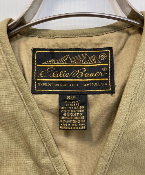 Eddie Bauer（エディーバウアー）Eddie Bauer (エディーバウアー) 90s フィッシングベスト カーキ サイズ:Sの古着・服飾アイテム
