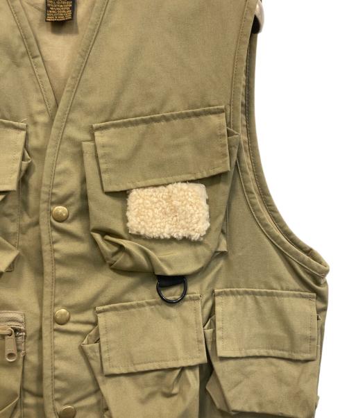 Eddie Bauer（エディーバウアー）Eddie Bauer (エディーバウアー) 90s フィッシングベスト カーキ サイズ:Sの古着・服飾アイテム