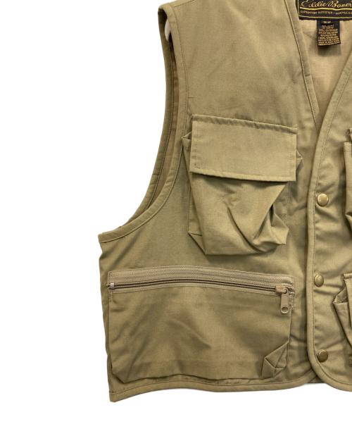 Eddie Bauer（エディーバウアー）Eddie Bauer (エディーバウアー) 90s フィッシングベスト カーキ サイズ:Sの古着・服飾アイテム