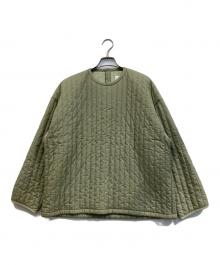 6(ROKU) BEAUTY&YOUTH（ロク ビューティーアンドユース）の古着「STRIPE QUILTING PULLOVER」｜グリーン