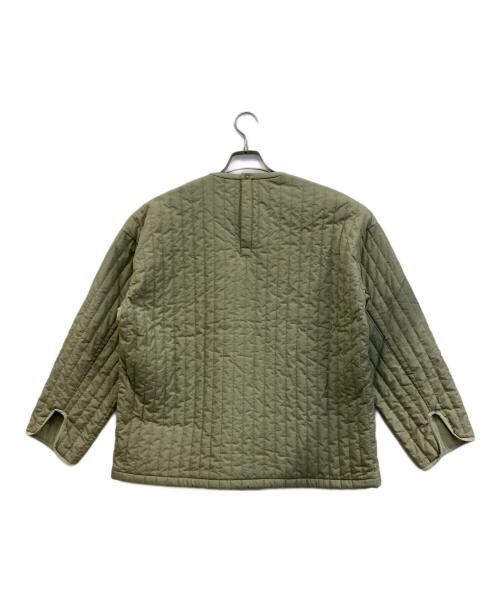 6(ROKU) BEAUTY&YOUTH（ロク ビューティーアンドユース）6(ROKU) BEAUTY&YOUTH (ロク ビューティーアンドユース) STRIPE QUILTING PULLOVER グリーン サイズ:なしの古着・服飾アイテム