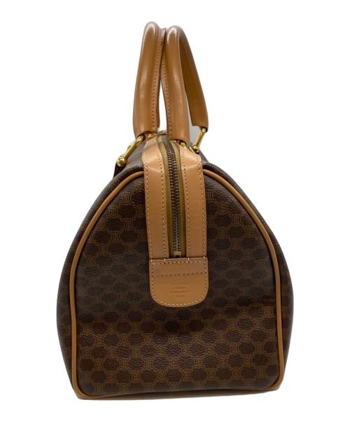 CELINE（セリーヌ）CELINE (セリーヌ) マカダムミニボストンハンドバッグ ブラウンの古着・服飾アイテム